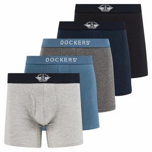 NEW Dockers Mens Boxer Briefs Breathable Cotton Underwear for Men Pack of 5
